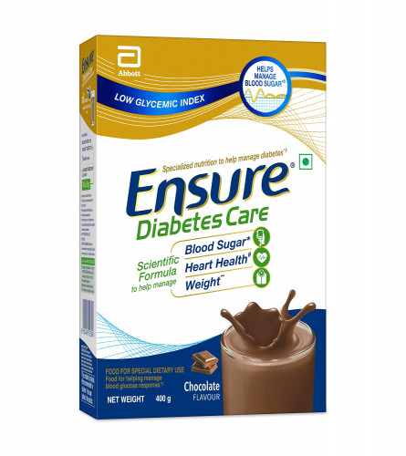 Ensure Diabetes Care- Nutrition to Help Control Blood Sugar Levels- 400 gm Box (Chocolate Flavour)