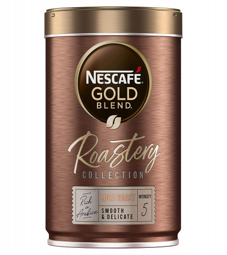 Nescafe Gold Blend Roastery Collection Light Roast Smooth & Delicate Coffee, Brown & Gloden, 100 g