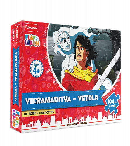 Funskool Play & Learn-Vikramaditya- Vetala,Educational,104 Pieces,Puzzle,for 4 Year Old Kids & Above