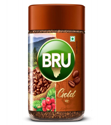 Bru Gold Premium Freeze Dried Coffee Experience Intense Coffee Taste Aromatic Instant Coffee 100g