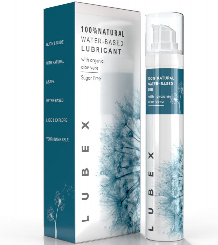 Lubex 100% Natural Long-Lasting Lubricant Gel with Organic Aloe Vera