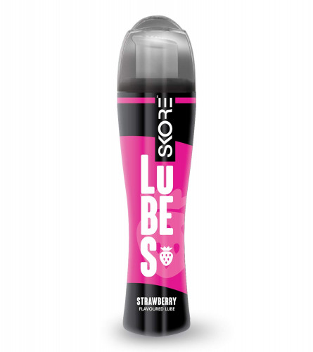 Skore Lubes Strawberry Flavored Lubricant Gel 50 ml (Pack of 2)