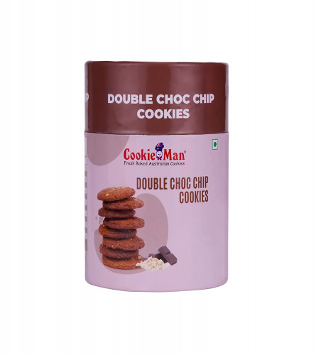 Cookieman Double Choco Chip Cookies - 200g | Chocolate Cookie with Chocochips (Free shipping world)