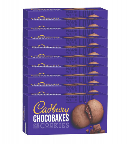Cadbury Chocobakes Choc Filled Cookies, 10 x 75 g , Free Shipping worldwide