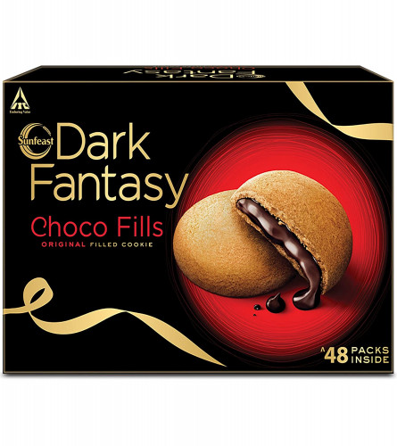 Sunfeast Dark Fantasy Choco Fills, 600g, Original Filled Cookie with Choco Crème Free Shipping World