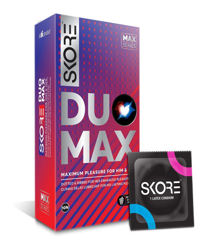 Skore Duo Max - Premium Condoms 10 pcs (Pack of 2)