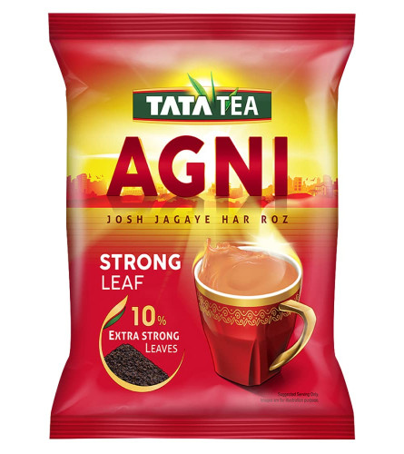 Tata Tea Agni Strong chai With 10% Extra Strong Leaves Black Tea  500g , Free shipping worldwide