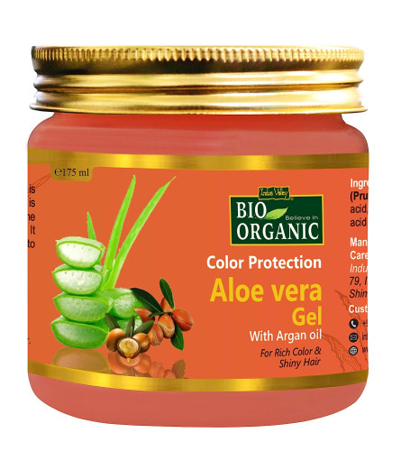 INDUS VALLEY Bio Organic Color Protection Aloe Vera Hair Gel