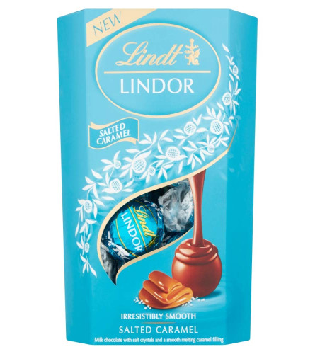 Lindt LINDOR Milk Salted Caramel Chocolate Truffles, 7.05 oz / 200 g (Free Shipping Worldwide)