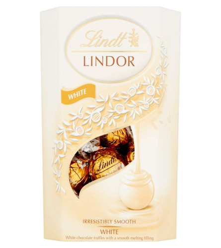 Lindt LINDOR White Chocolate Truffles, 7.05 oz / 200 gm (Free Shipping Worldwide)