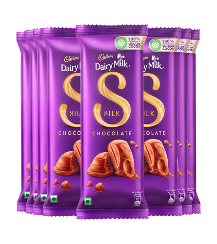 Cadbury Dairy Milk Silk Chocolate Bar, 60g (Pack of 8)(Free Shipping Worldwide)