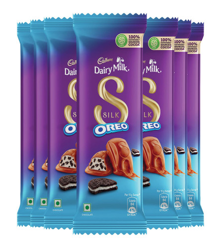 Cadbury Dairy Milk Silk Oreo Chocolate Bar, 60g Pack of 7 (Free Shipping Worldwide)