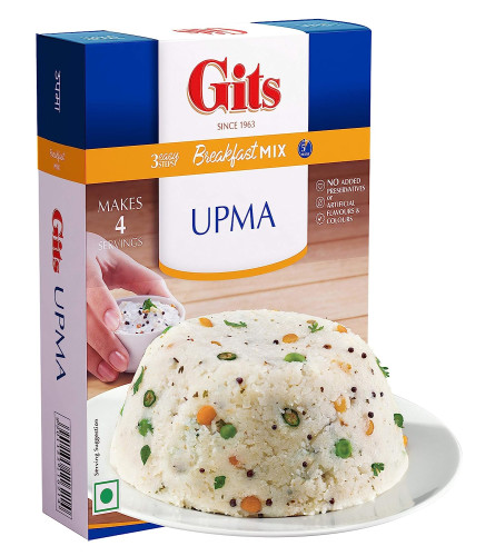 Gits Instant Upma Breakfast Mix, 200g (Free shipping worldwide)