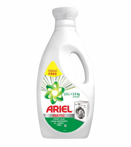 Ariel Matic Liquid Detergent Front Load 2 Ltr + 500ml (Free Shipping Worldwide)