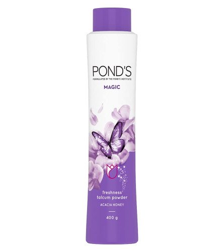 POND'S Magic Acacia Honey Fragrance Talcum Powder 400 G,Cooling Fresh Talc For Face & Body