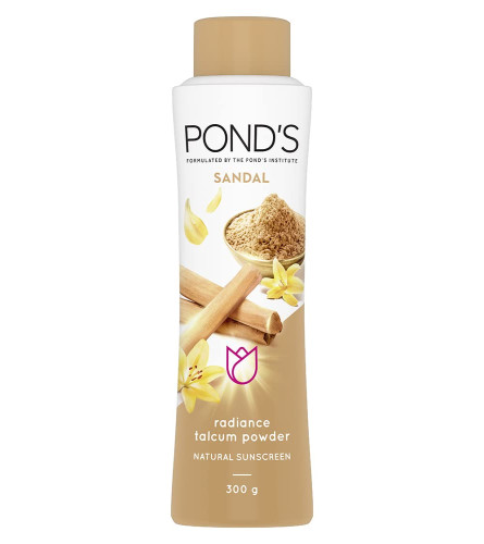 POND'S Sandal Radiance Talcum Powder, 300 g (Free Shipping Worldwide )