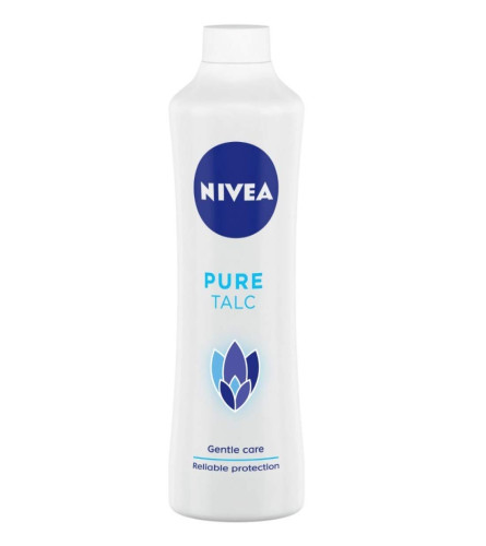 NIVEA Talcum Powder for Men & Women, Pure, For Gentle Fragrance & Reliable Protection Against  400 g