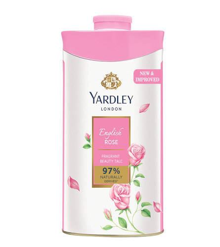Yardley London English Rose Perfumed Talc for Women, 250g powder (Free Shipping Worldwide)