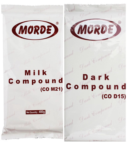 MORDE Combo Of Milk & Dark Compound (400 G Each) (Free Shipping Worldwide)
