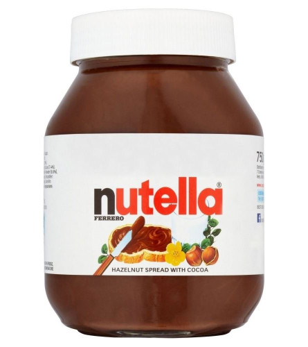 Nutella Chocolate Hazelnut Spread with Cocoa - 2 Pack, 2 x 750 g Free Shipping Worldwide