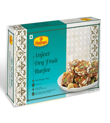 Haldiram's Nagpur Anjeer Dryfruits Burfee (500 gm) Free Delivery for united kingdom , usa, australia