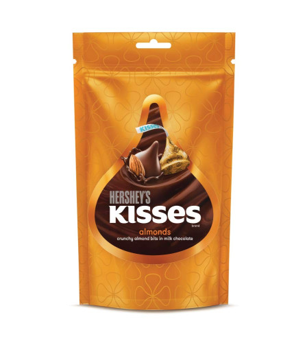 Hershey's Kisses Almond Pouch, 100.8 gm (Free Shipping Worldwide)