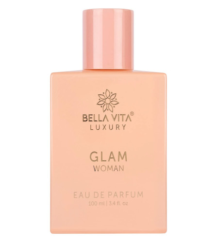 Bella Vita Luxury GLAM Woman Eau De Parfum Perfume for Her with White Honey & Virginia Cedar, 100 Ml