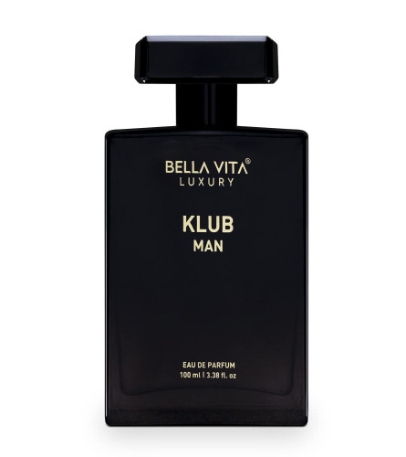 Bella Vita Luxury KLUB Man Eau De Parfum Perfume for Men with Lemon, Rose and Vanilla 100Ml
