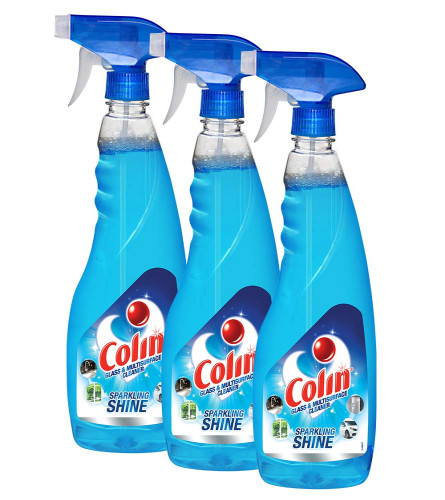 Colin Glass and Surface Cleaner Liquid Spray - 500 ml x 3 Free shipping worldwide
