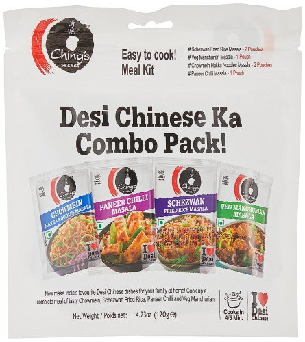 Ching's Secret Desi Chinese ka Combo Pack (PACK OF 6) 120g Free Shipping Worldwide