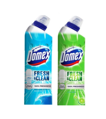 Domex Ocean Fresh and Lime Fresh Toilet Cleaner - 500 ml Each Free shipping worldwide