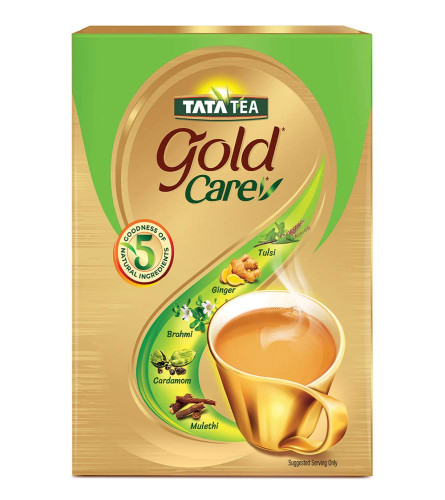 Tata Tea Gold Care | Rich in Taste | Goodness of Elaichi, Ginger, Tulsi, Brahmi & Mulethi  500g