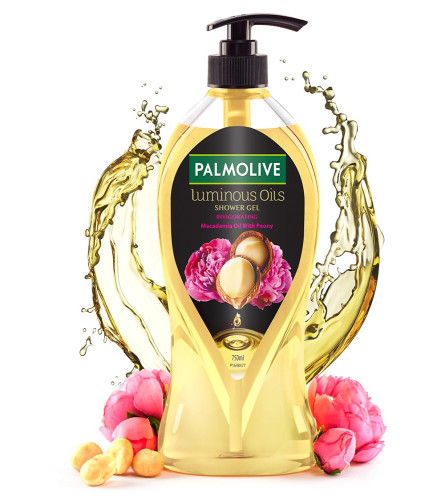 Palmolive Macadamia Oil & Peony Luminous Oils Invigorating Body Wash
