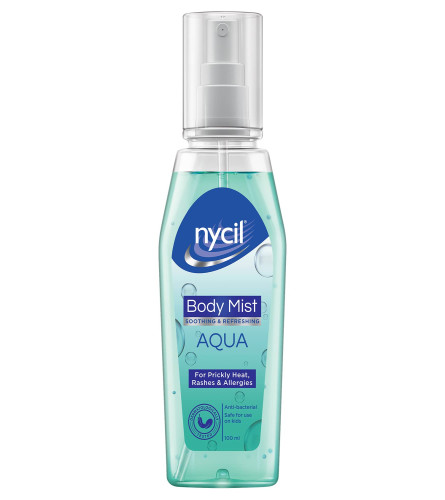 Nycil Soothing Body Mist Aqua, 100 ml (Pack of 2) Fs