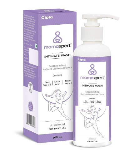 Cipla Mamaxpert Intimate Wash for Women, Enriched with Tea Tree Oil & Neem Extract,200ml Free ship