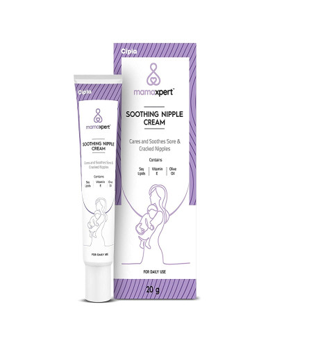 Cipla Mamaxpert Soothing Nipple Cream for Sore and Cracked Nipples for New Moms (20 gm)