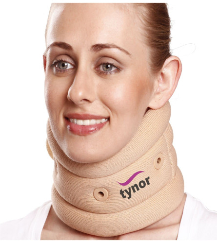 TYNOR Cervical Collar Soft with Support, Medium (pack of 2) Fs