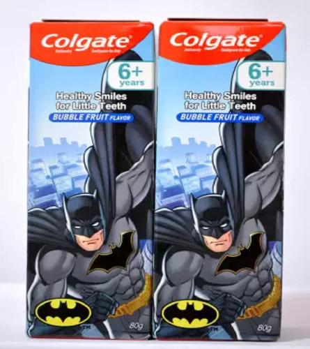 Colgate Kid 6+ Years Toothpaste. Batman Toothpaste (80 g, Pack of 2) Free shipping worldwide