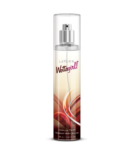 Layer'r Wottagirl Vanilla Twist Body Splash For Women 135 ml (pack of 2 )