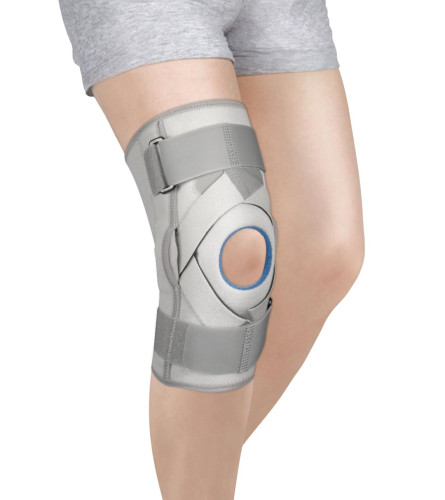 Vissco Neoprene Hinged Patella Knee Brace (Moderate Support) Large (pack of 1) Fs