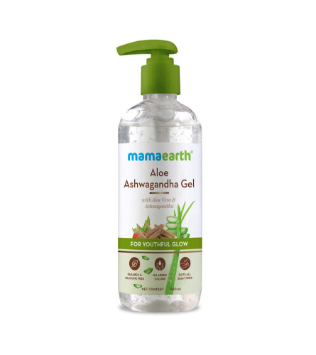 Mamaearth Hydrating Aloe Ashwagandha Gel, For Face 300 ml