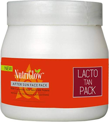 Nutriglow Women Skin Care Treatment Lacto Tan Face Pack For Instant Glowing Face 500 gm