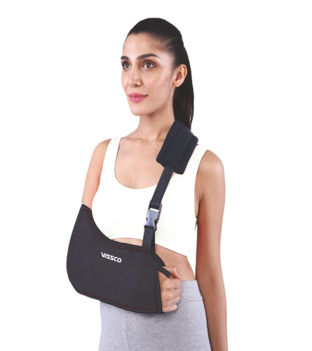 Vissco Arm Sling, Support Arm/Elbow Fracture, Prevents Shoulder Dislocation - Small