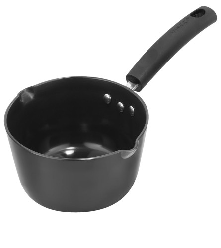 Vinod Hard Anodized American Sauce Pan Without Lid - 18 cm, 1.8 Litre (Pack Of 1) Fs