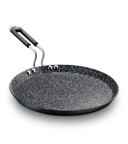 Prestige Durastone Hard Anodised 6 Layer Non-Stick Omni Tawa, 29 cm (Black) 1 Unit
