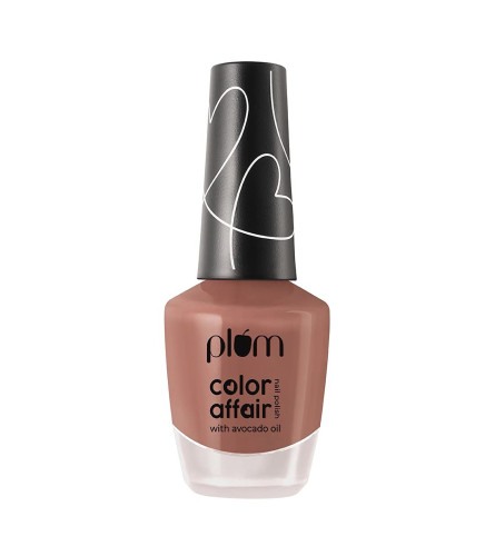 Plum Color Affair Nail Polish - Coral Almond 11 ml (Pack Of 4) Fs