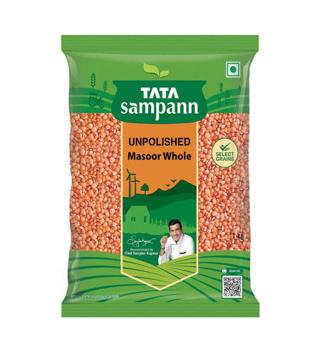 Tata Sampann Unpolished Masoor Dal (Whole), 1kg Free Shipping Worldwide