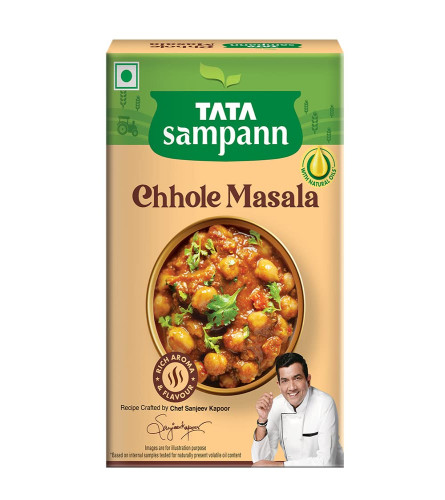 Tata Sampann Chhole Masala with Natural Oils, Crafted by Chef Sanjeev Kapoor, 100g Free shipping