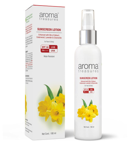 Aroma Treasures Sunscreen Lotion 100 gm (Pack of 2) Fs