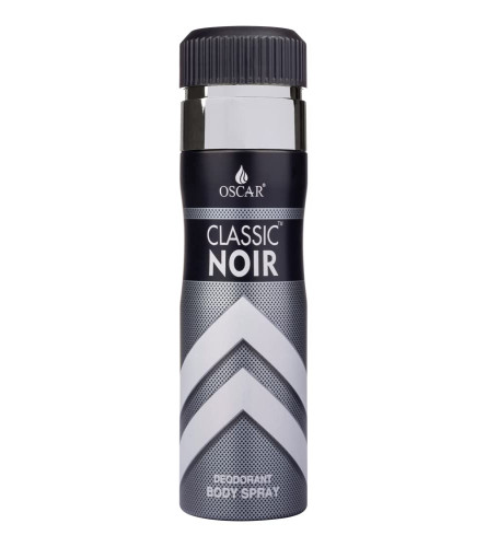 OSCAR CLASSIC NOIR Long Lasting, Premium and Skin Friendly Deodorant Body Spray For Unisex, 200 ML